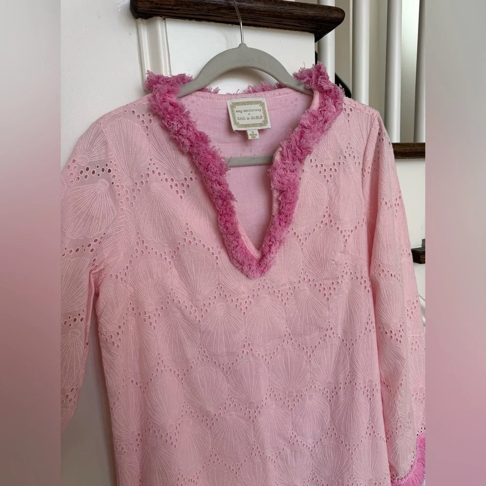 SAIL TO SABLE Eyelet Caftan – Blush | Size Small | NWOT - Picture 10 of 10